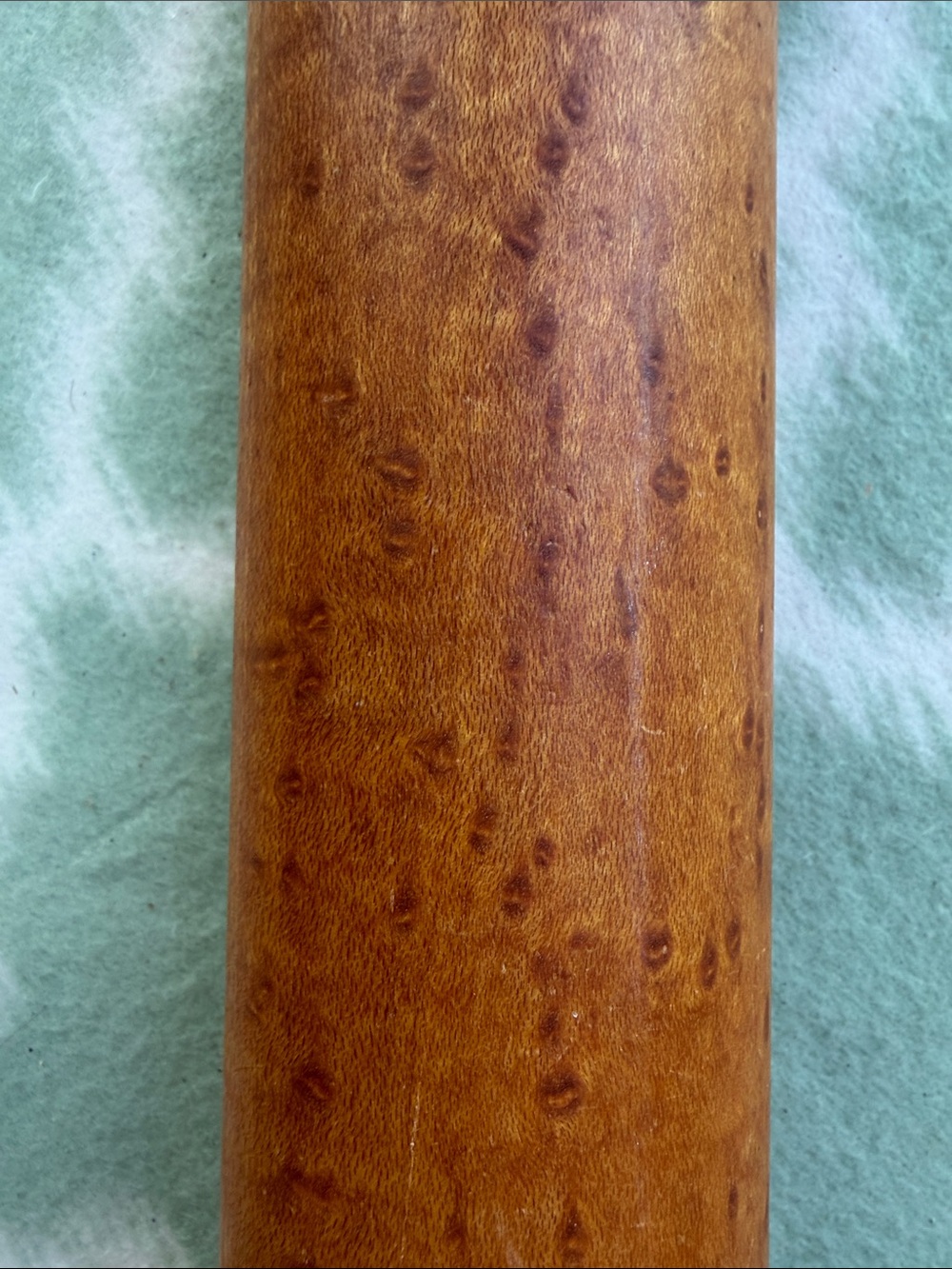 Vintage Munising Red Handle Hard Maple Wooden Rolling Pin - Excellent Condition - Picture 4 of 10